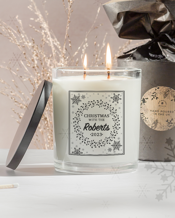 Christmas Personalised Candle 2023 (Deluxe - 450g)