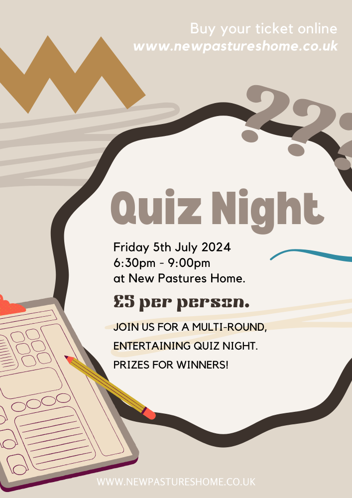 Quiz Night Extravaganza! (Friday 5th July 2024 - 6:30pm to 9:00pm)
