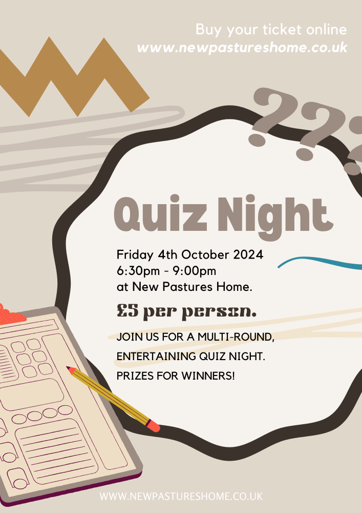 Quiz Night Extravaganza! (Friday 4th October 2024 - 6:30pm to 9:00pm)