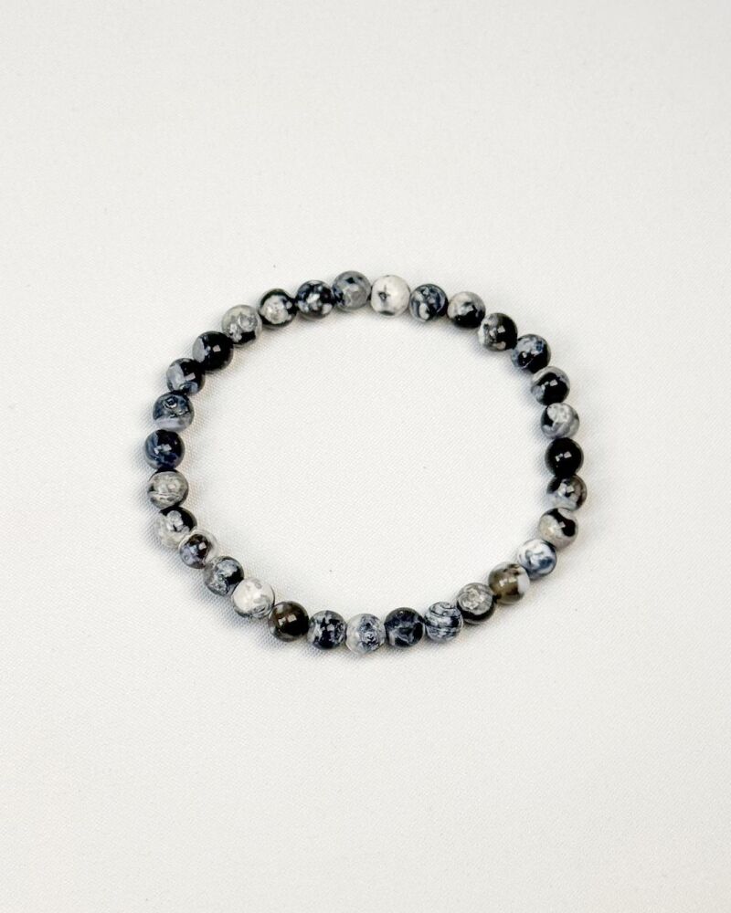 Orca Agate Beaded Bracelet