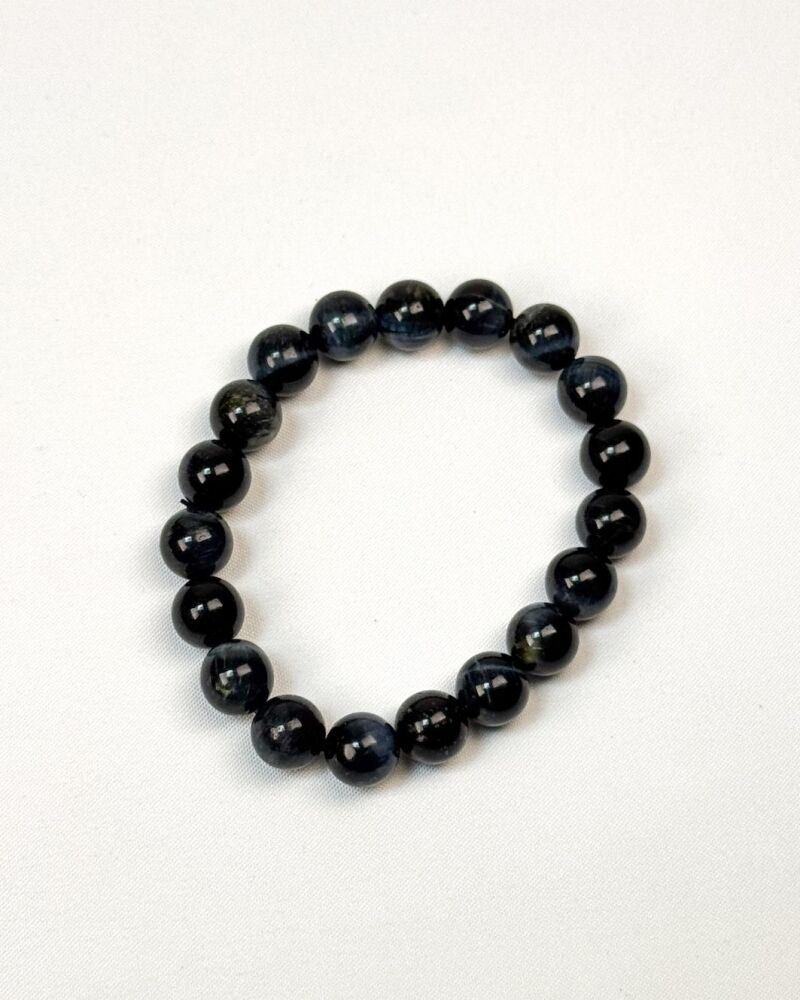 Blue Tigers Eye Beaded Bracelet
