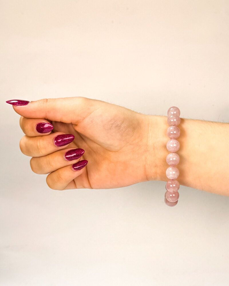 Rose Quartz Beaded Bracelet