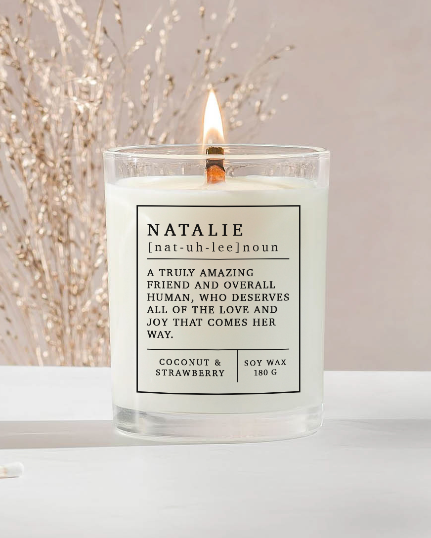 Name Definition (Soy Wax Candle)