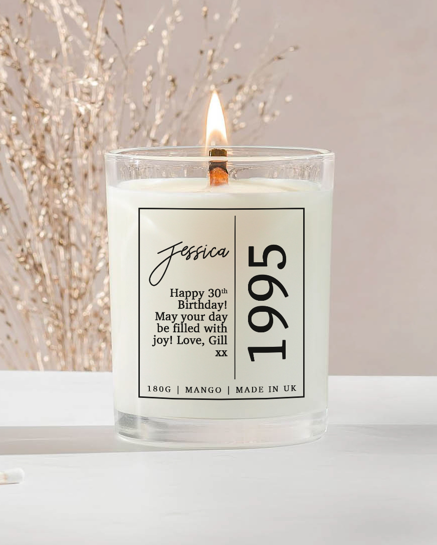 Birthday Year (Soy Wax Candle)