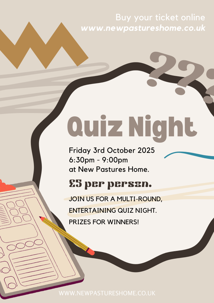 Quiz Night Extravaganza! (Friday 3rd October 2025 - 6:30pm to 9:00pm)