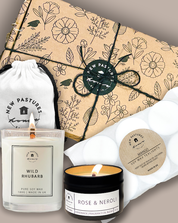 Choose Your Scent: Gift Box (Candle, Tealights & Candle Tin)