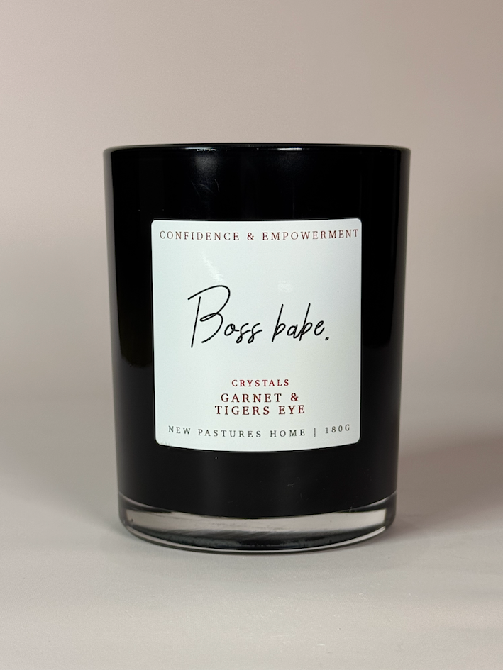 Boss Babe: Crystal Soy Wax Candle