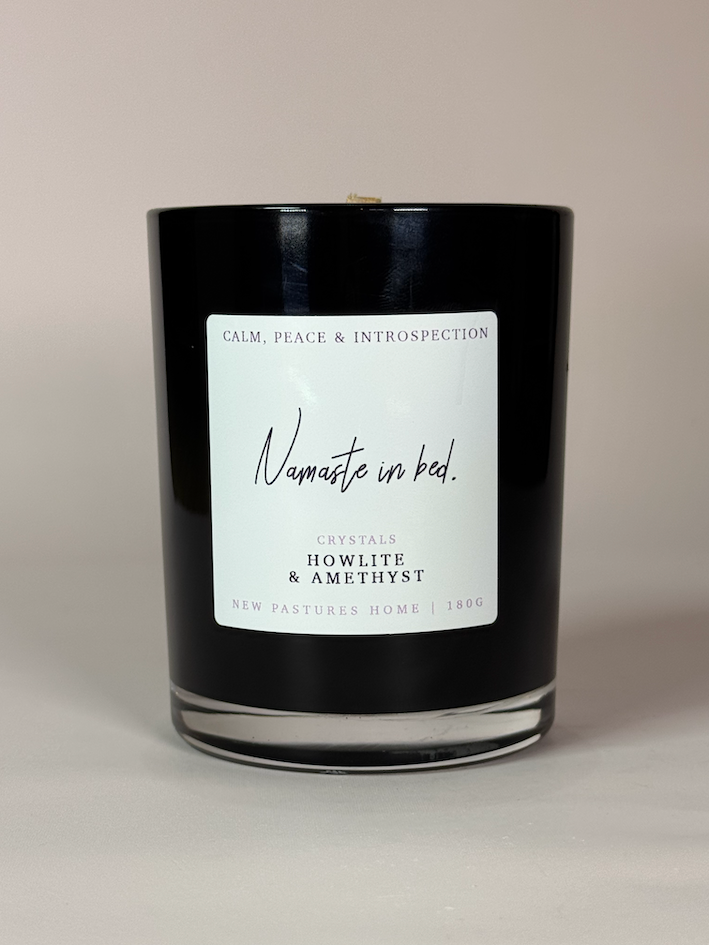 Namaste In Bed: Crystal Soy Wax Candle