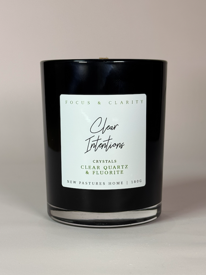 Clear Intentions: Crystal Soy Wax Candle