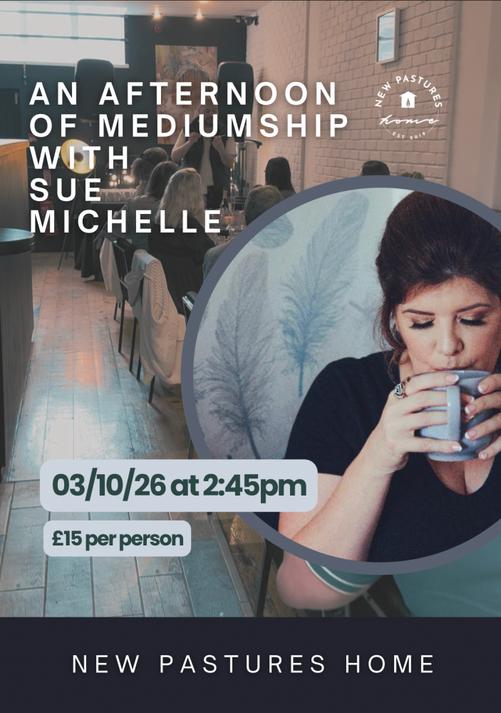 An Afternoon of Mediumship: with Sue Michelle. (03/10/26 at 2:45pm)