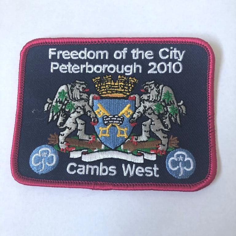 Freedom of Peterborough city badge 2010