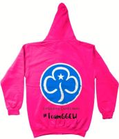 Pink Zip front #TeamGGCW hoodie