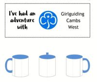 Two tone china mug - I've had a Girlguiding adventure