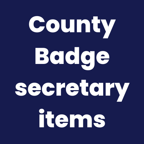 County Badge secretary items