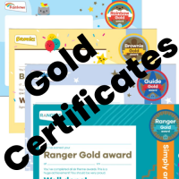 Gold award Certificates
