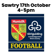 17th October - Sawtry football club. 4-5pm