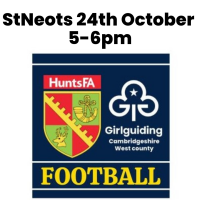 24th October - StNeots football club. 5-6pm