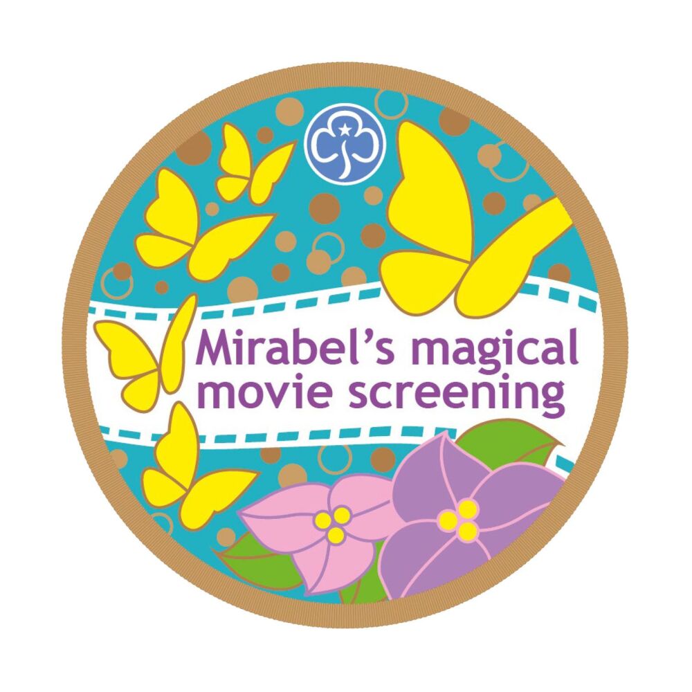 Mirabel's magical movie screening woven badge (Encanto)