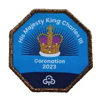 King Charles III Coronation woven badge