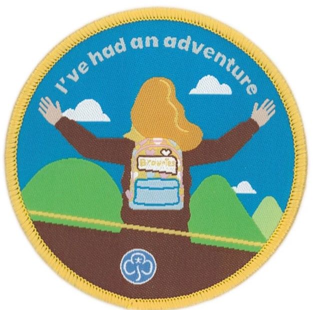 Brownies I've had an adventure woven badge
