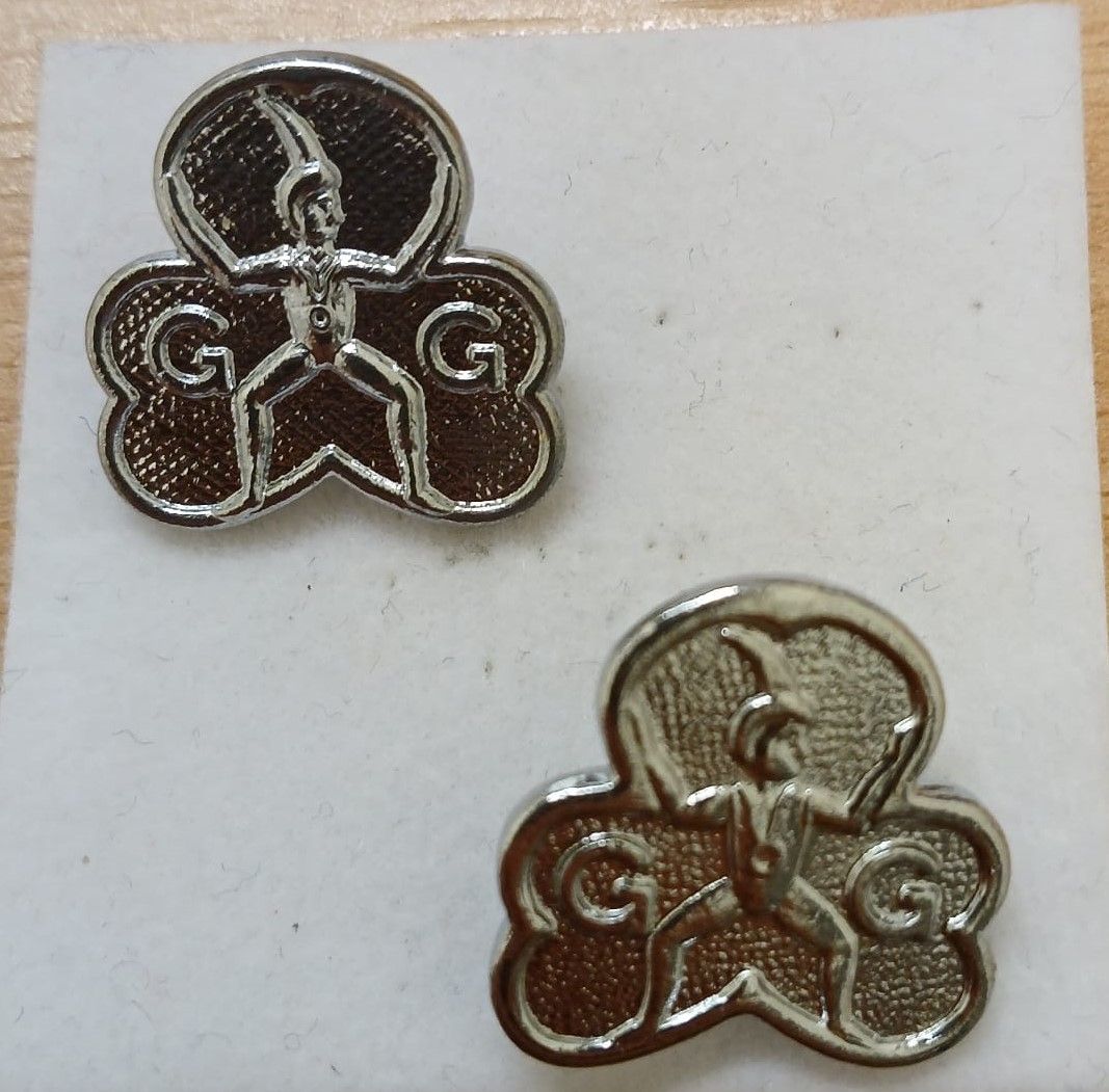 Brownie metal promise badge