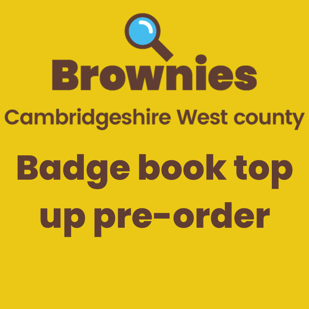 Brownies badge book topper pre-order