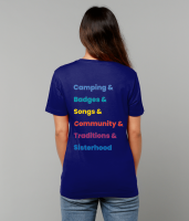 Girlguiding themes t-shirt, no front design.