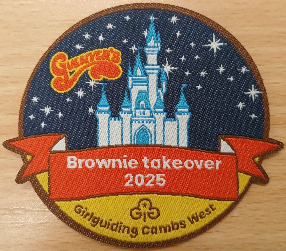 Gulliver's Brownie Takeover woven badge