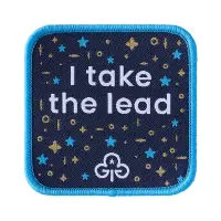 I take the lead woven badge