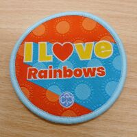 I love Rainbows woven badge - previous branding