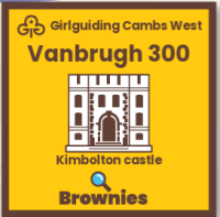 Kimbolton Castle Brownie Ticket with Badge