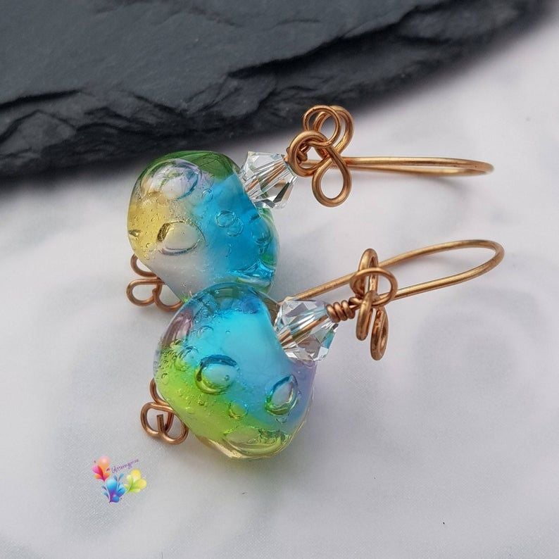 Rainbow Bubble Earrings 