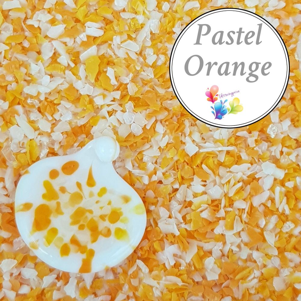 Pastel Orange  Fine Grind Frit Blend