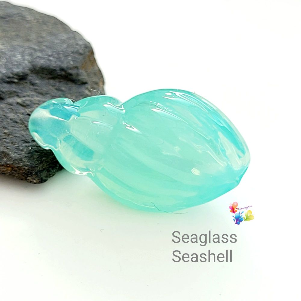 Seaglass Seashell Focal Bead