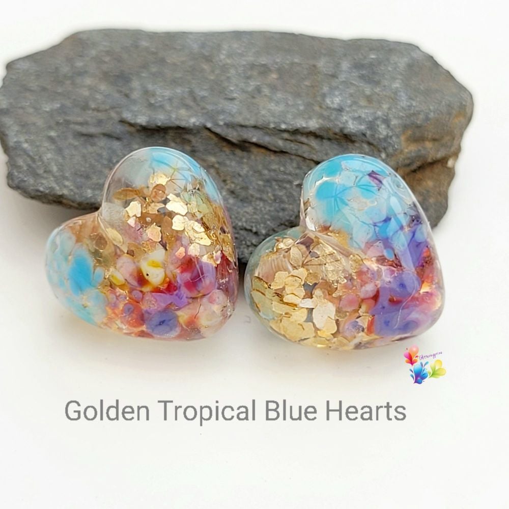 Goldeb Tropical Blue Heart Pair