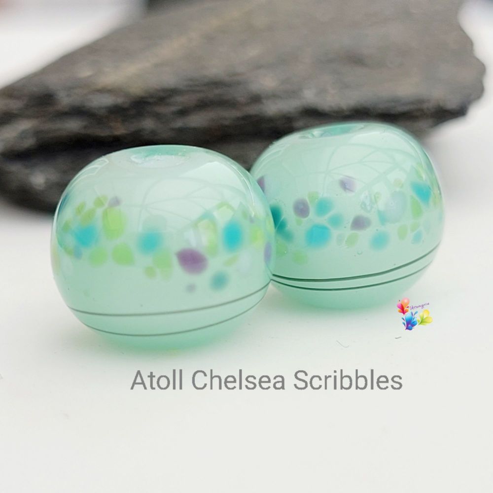 Atoll Chelsea Glass Lampwork Beads