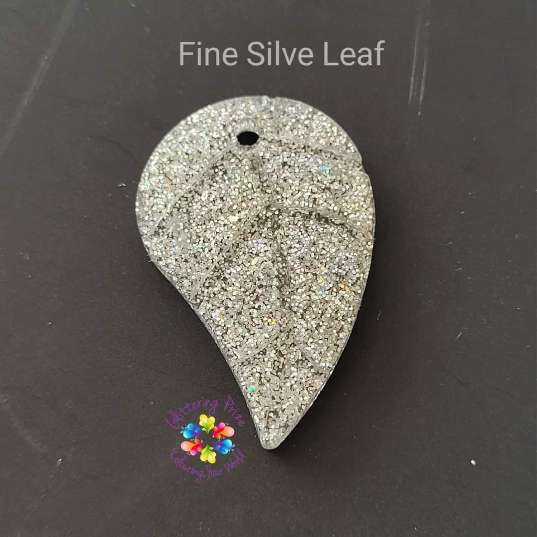 Holographic Silver Resin Leaf