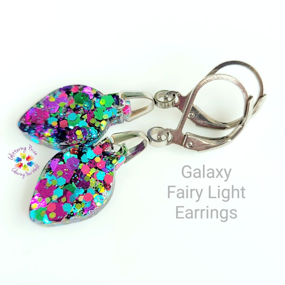 Festive Galaxy Fairy Light Hypoallergenic Earrings