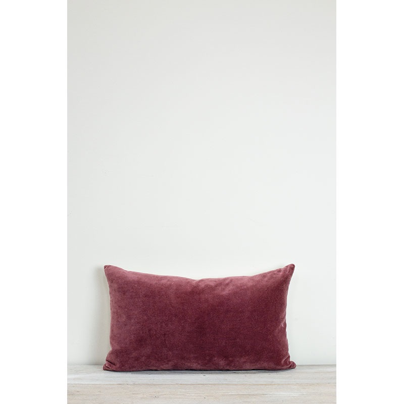 Velvet Cushion Rectangular Pomegranate