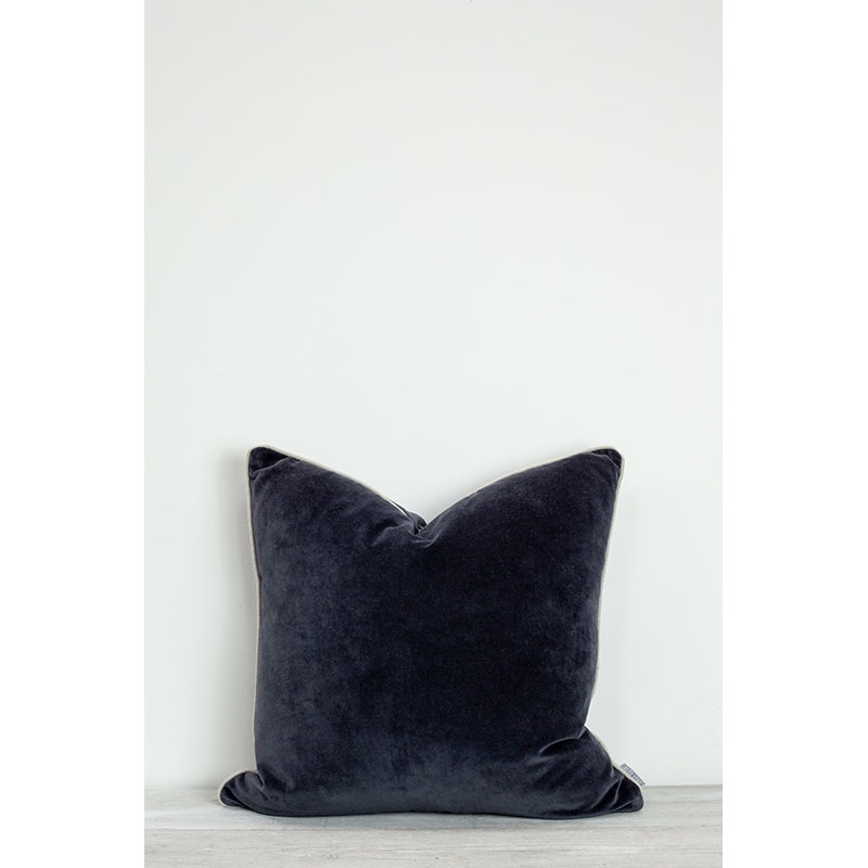 Piped Velvet Cushion