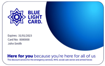 Discounts for Blue Light Card holders