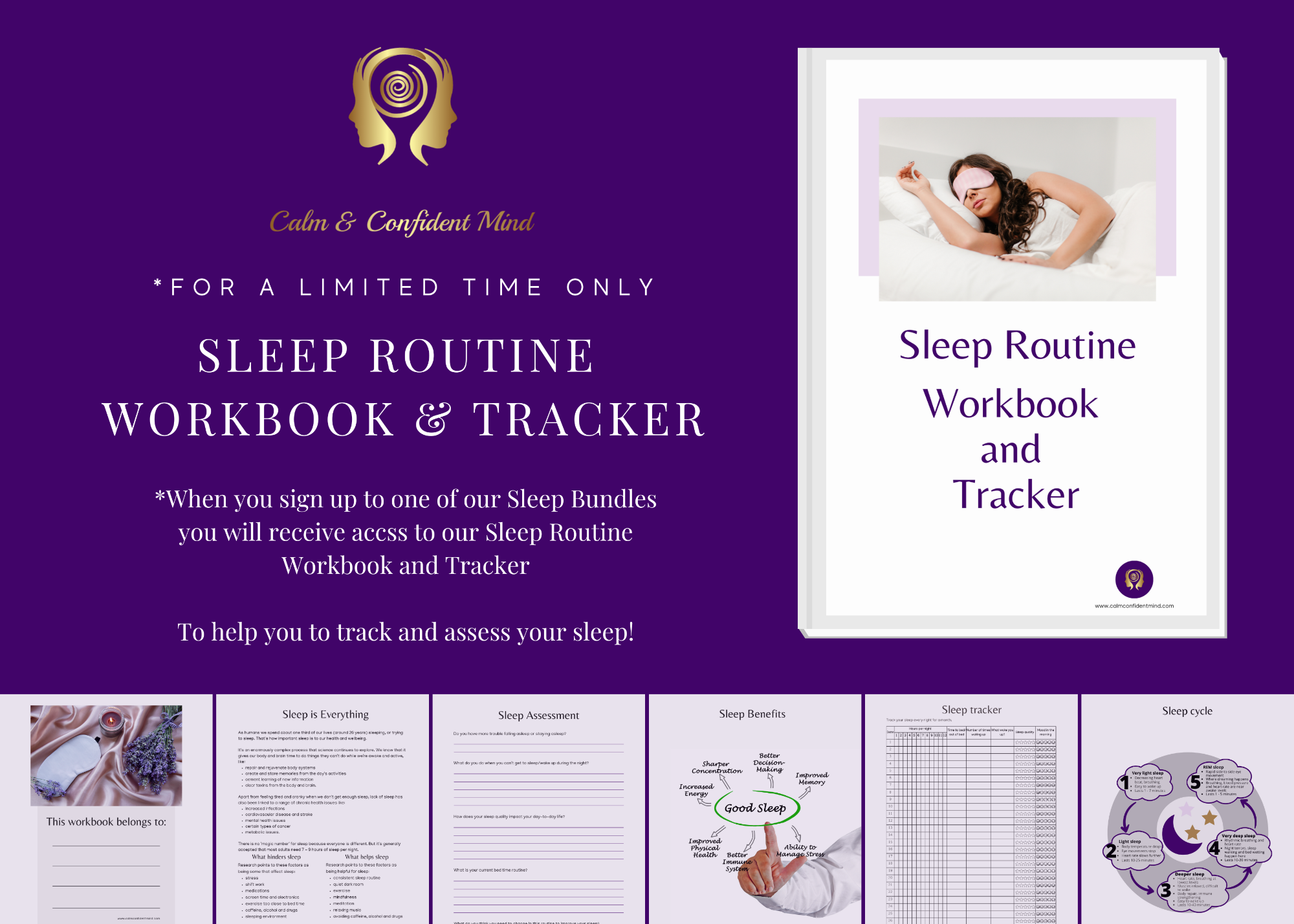 Free Sleep Workbook and Tracker