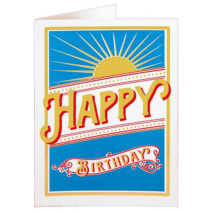 CARD - BIRTHDAY SUNBURST
