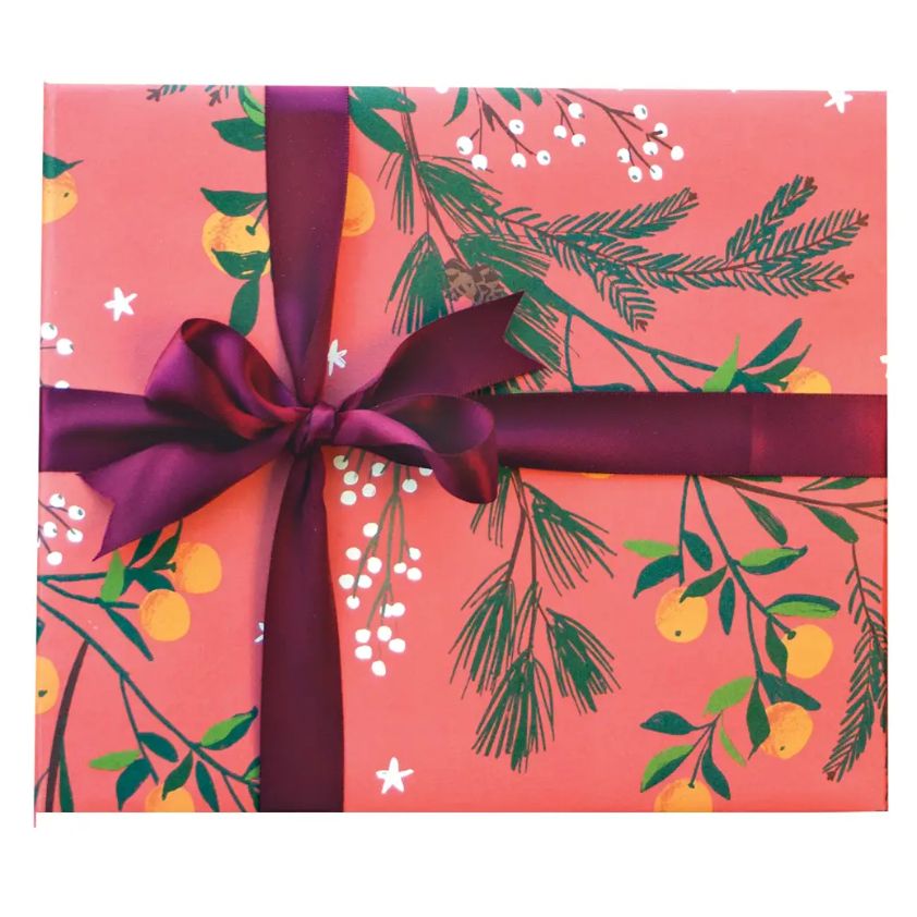 WRAPPING PAPER, 3 SHEETS - CLEMENTINES