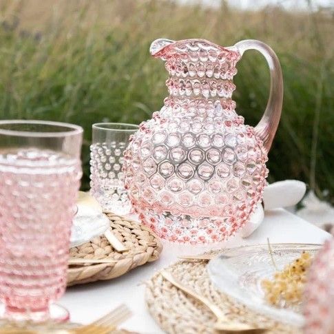 HOBNAIL JUG ROSALINE