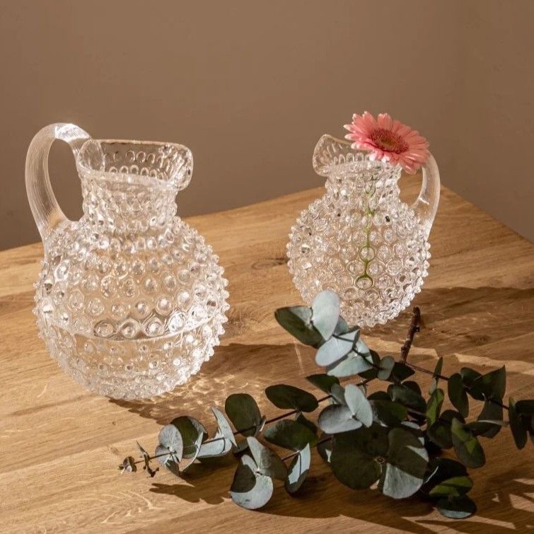 HOBNAIL JUG CRYSTAL CLEAR