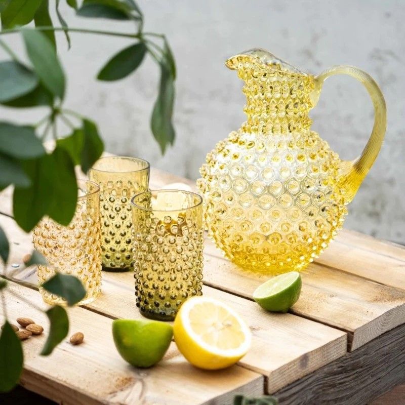 HOBNAIL JUG CITRINE