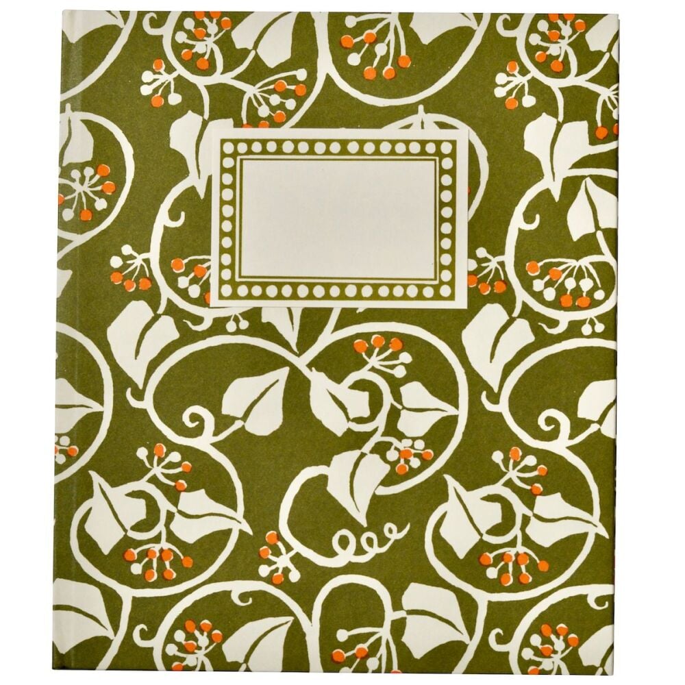 HARDBACK NOTEBOOK - IVY OLIVE GREEN