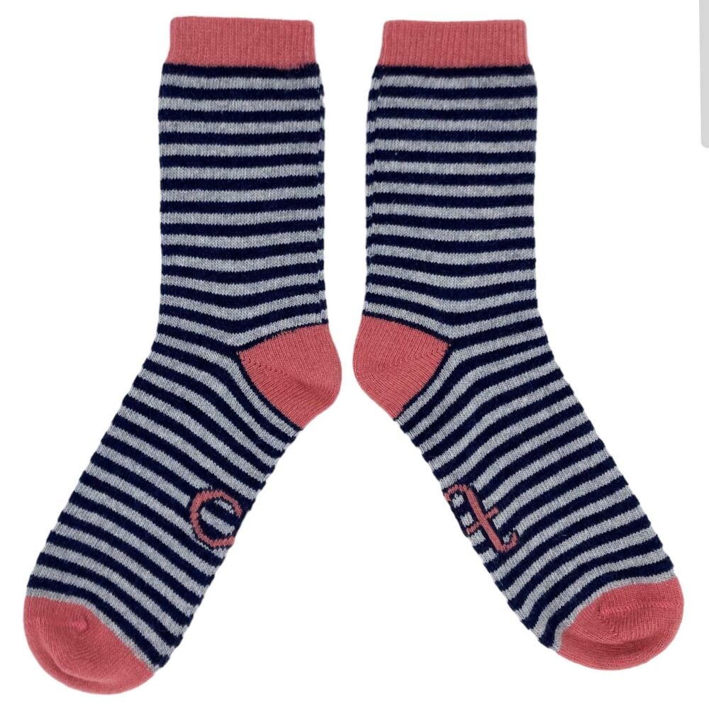 LAMBSWOOL SOCKS (SIZE 4-7) - STRIPE