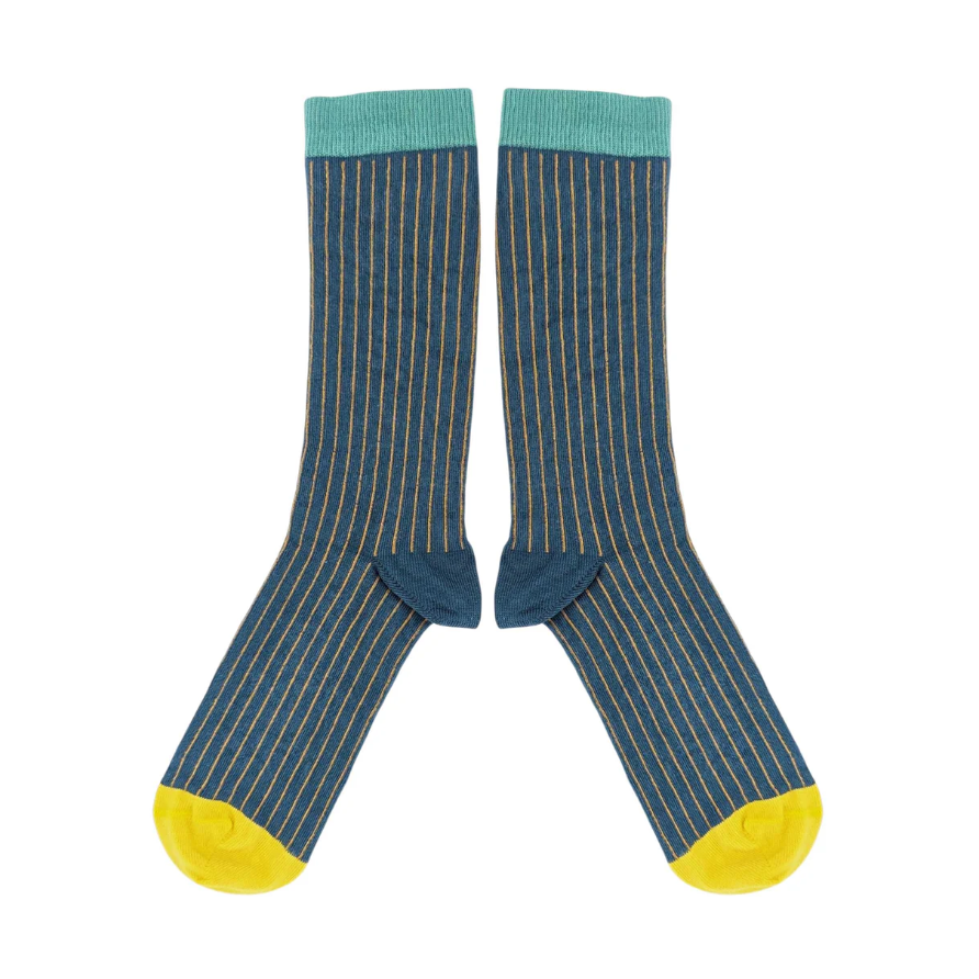 COTTON SOCKS (Size 8-11) PINSTRIPE